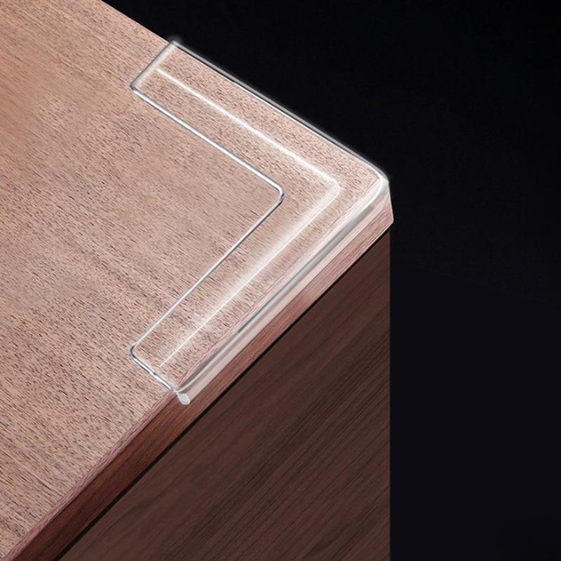 4 Pcs Silikon Sicherheit Möbel Rand Banding Ecke Wachen Aluminium Winkel