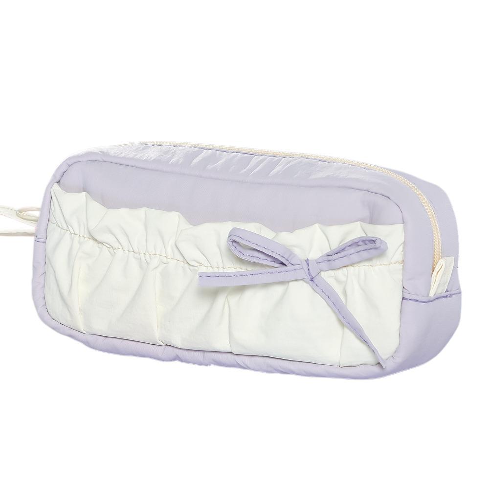 Bowknot Bow Cloud Stationery Bag with Lanyard Pencil Pouch Korean Cloud Pencil Case Kids Children