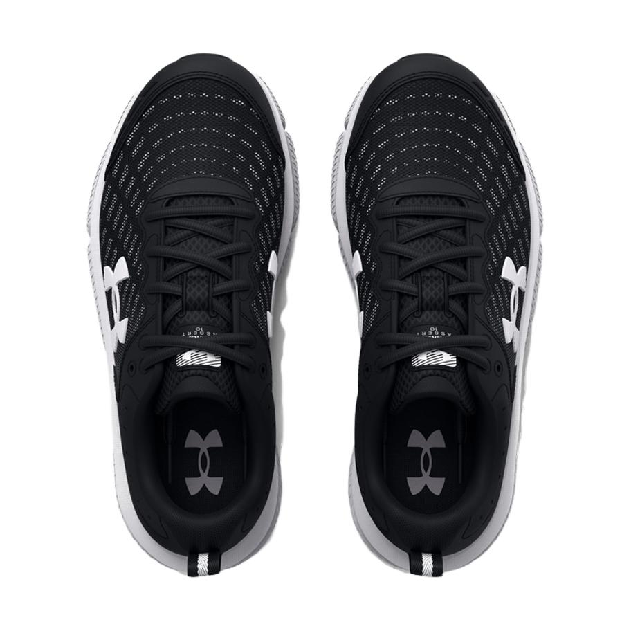 Under Armour Assert 10 AC GS Black White Kids Sneakers 3026182-001