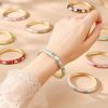 Opening Flower Opening Bangle Colorful Women's Hand Bracelet Gifts for Women Girl