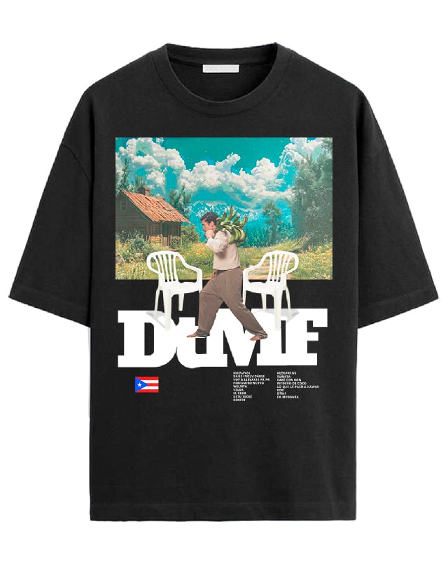 BAD BUNNY Poster Print T-shirt Retro Y2K Men s Women s Oversized Y2k Cotton Loose T-shirt Streetwear Female Male Clothing - M... S разноцветный