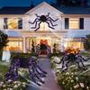 Halloween Glowing Big Spider Simulation Props Ornaments Decorative Toys Outdoor Garden Layout Scene Supplies