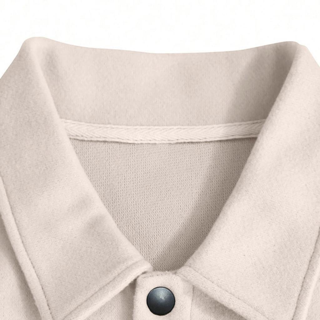 Men's Trendy Lapel Woolen Coat Men's Solid Color Casual Sports Business Jacket