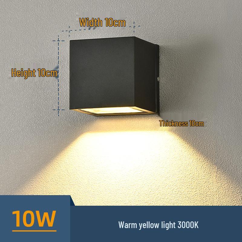 Universelle Wasserdichte Wandfluterleuchte für Balkon, Innenhof oder Terrasse - Außenbeleuchtung Up and Down