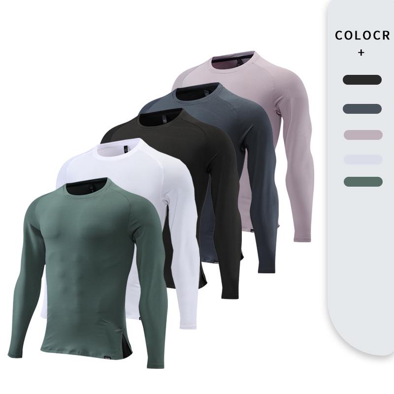 

Men s Quick Dry Long Sleeve Running Top - Elastic & Comfortable Fitness Shirt for Autumn. XL