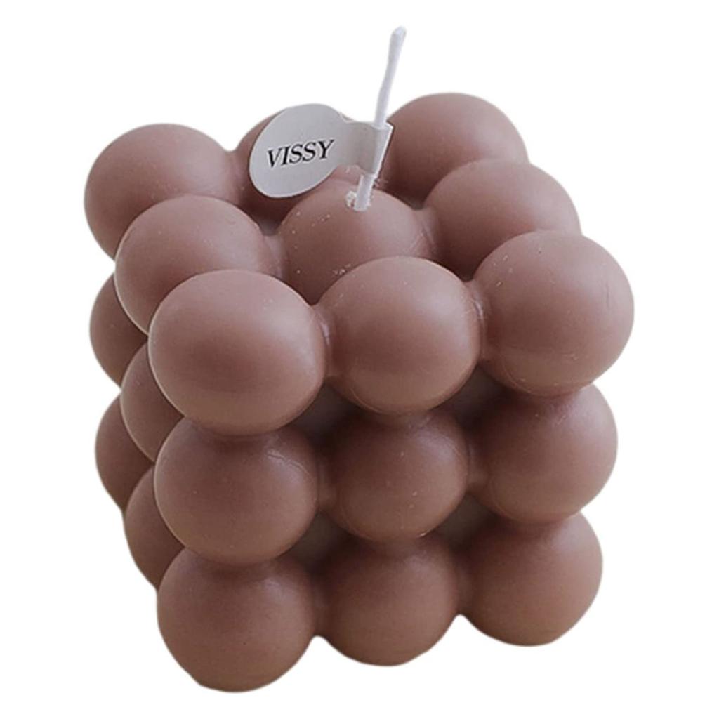 Nikitas Cute Geometric Bubble Candle Soy Wax Scented Candle Office Nursery DecorationCandle Props