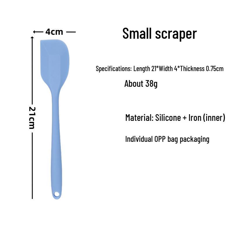 Silicone Spatula Set: Heat-Resistant, One-Piece Scrapers for Mixing & Baking (Small & Large Sizes)