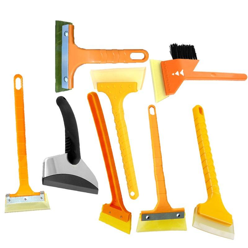 Screwless Telescopic Bull Bar Snow Scraper, Car Snow Scraper, Defrosting and De-icing Shovel, Snow Brush Tool for Snowplows