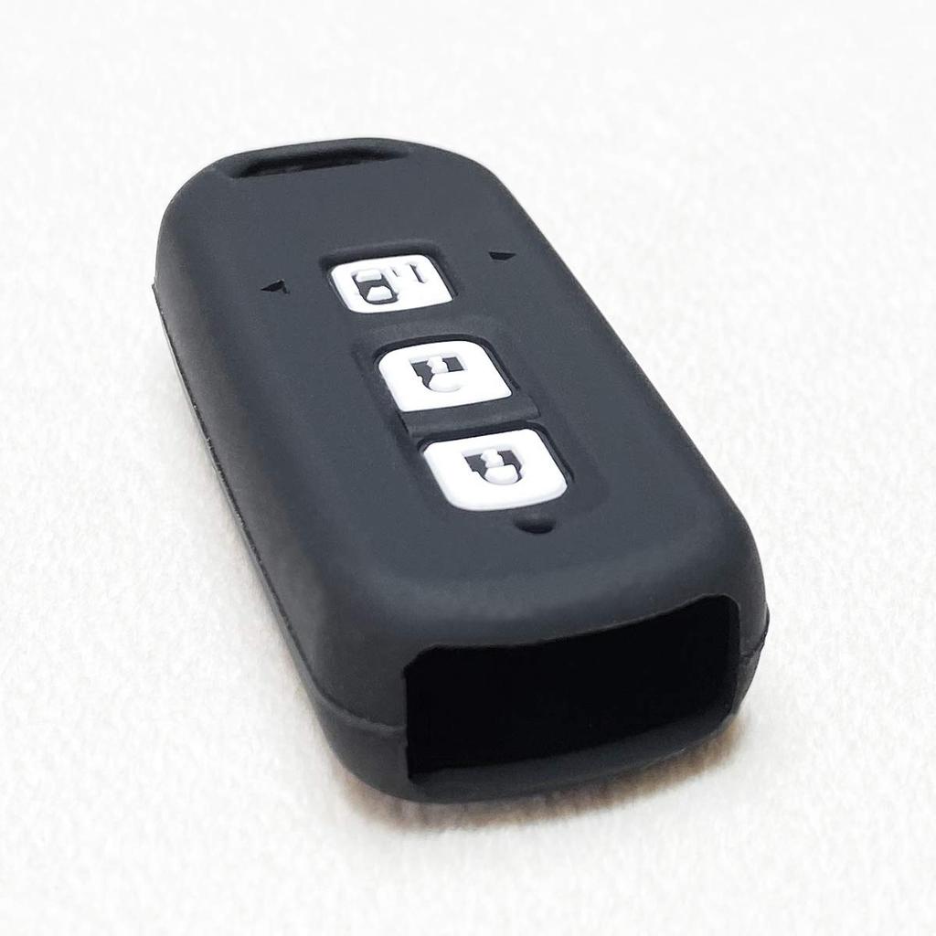 [IKT] Silikonhülle für Honda Autos Smart Key 3 Tasten Schwarz/NBOX/NBOX Custom/NBOX Plus/NBOX Plus/NBOX
