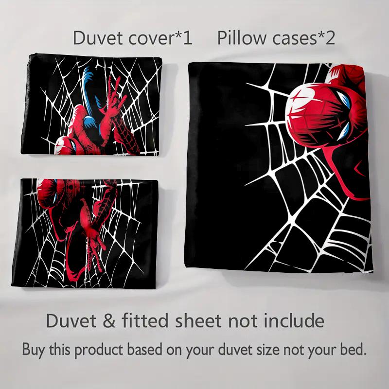Spider, Web, Black. Bedding Duvet Cover Sets Duvet Covers Pillowcases Gifts (1 * Duvet Cover 2 * Pillowcases, Without Duvet Insert)