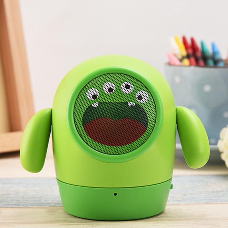 

Детский мини-динамик, совместимый с Bluetooth, беспроводной портативный динамик Bluetooth V3.0 с картой Tf зелёный