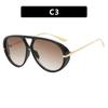 New Fashion Big Frame Pilot Sunglasses Women Men Vintage Punk Outdoor Beach Sun Glasses Gafas De Sol