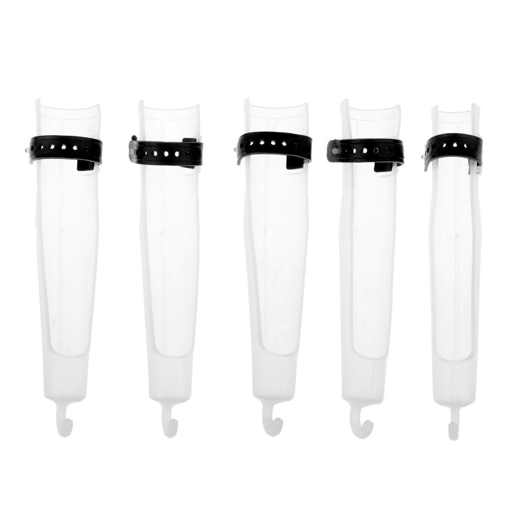 5x Sea Fishing Rod Sleeve Cover Pole Tools, 5 Size #