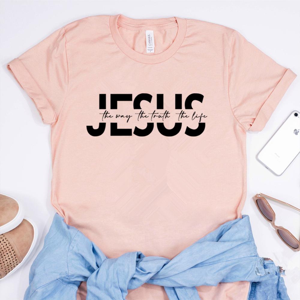 Jesus Tshirt Christian Religious Shirt Bible Verse Tees Motivational Christian Shirts Jesus Faith Tshirt Vintage Aesthetic Tops