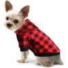 Plaid Dog Hoodie Sweatshirt Sweater for Large Dogs Cat Puppy Clothes Coat Warm and Soft(L)