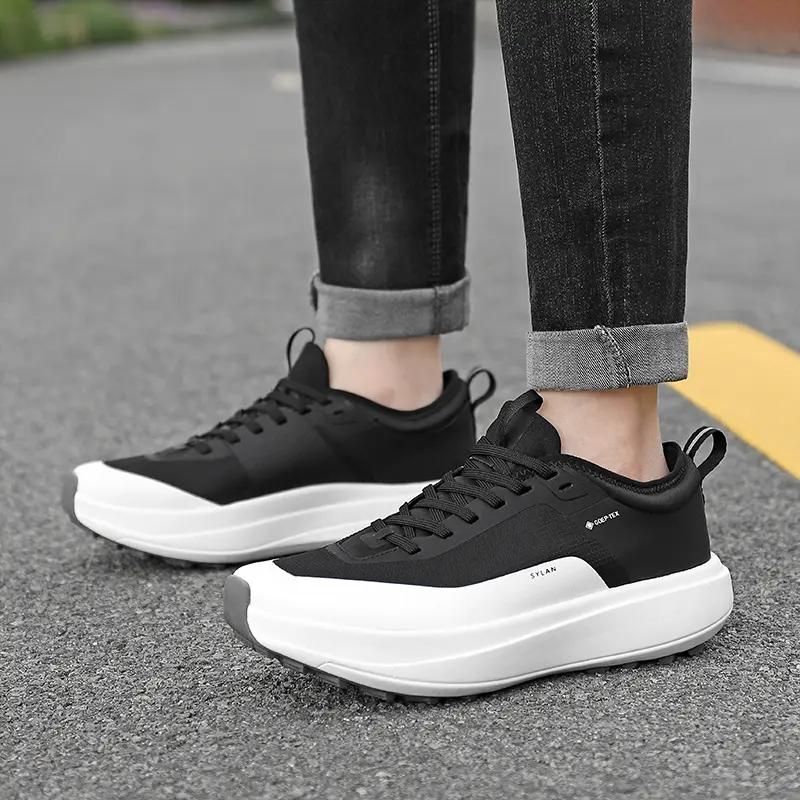 Hiking Shoes Running Shoes for Men Waterproof Sneakers Breathable Sports Gym Jogging Casual Black Cushioning Mens Trail Trainers