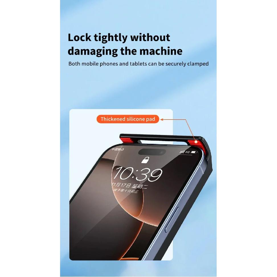 2PCS 70CM Swing Arm Phone Tablet Holder, Multi-angle Adjustable Lazy Bracket for Bed Desktop Watching