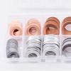 Mandark Car Oil Drain Plug Crush Washer Assortment, 100PCS 10Mm 12Mm 14Mm 16Mm 18Mm Auto Engine Fuel Pan Sealing Gasket Kit, Vehicle Oil Plug Seal