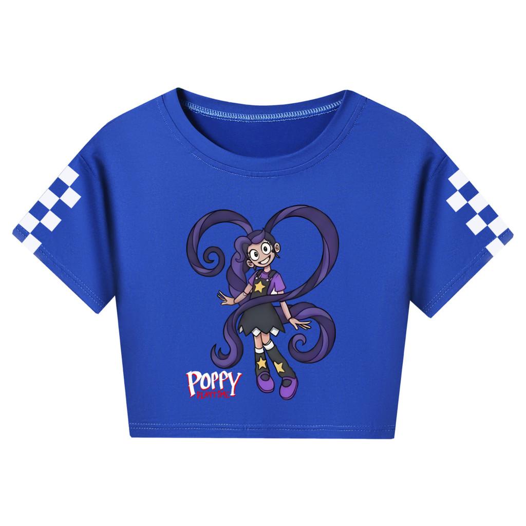 5579 Kids Girls Lily Lovebraids Print Short Sleeves Short T-Shirt 110cm