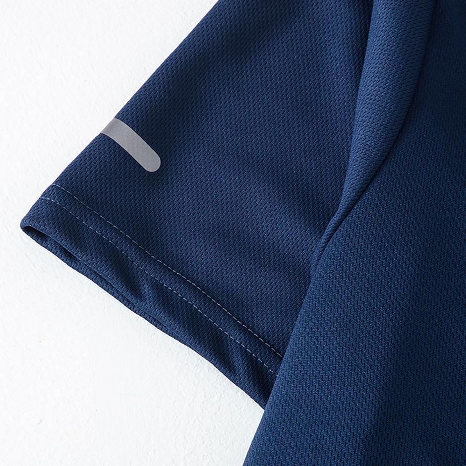 Men's Quick-Dry Solid Color Short-Sleeve T-Shirt for Running, Hiking, and Casual Wear