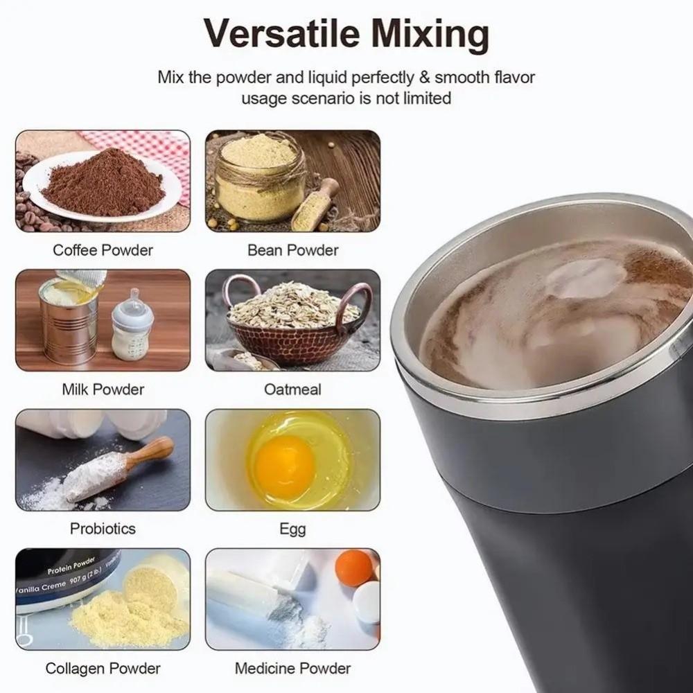 Rechargeable Automatic Stirring Cup Magnetic Stirring Heating Mixer Cup  Portable Use