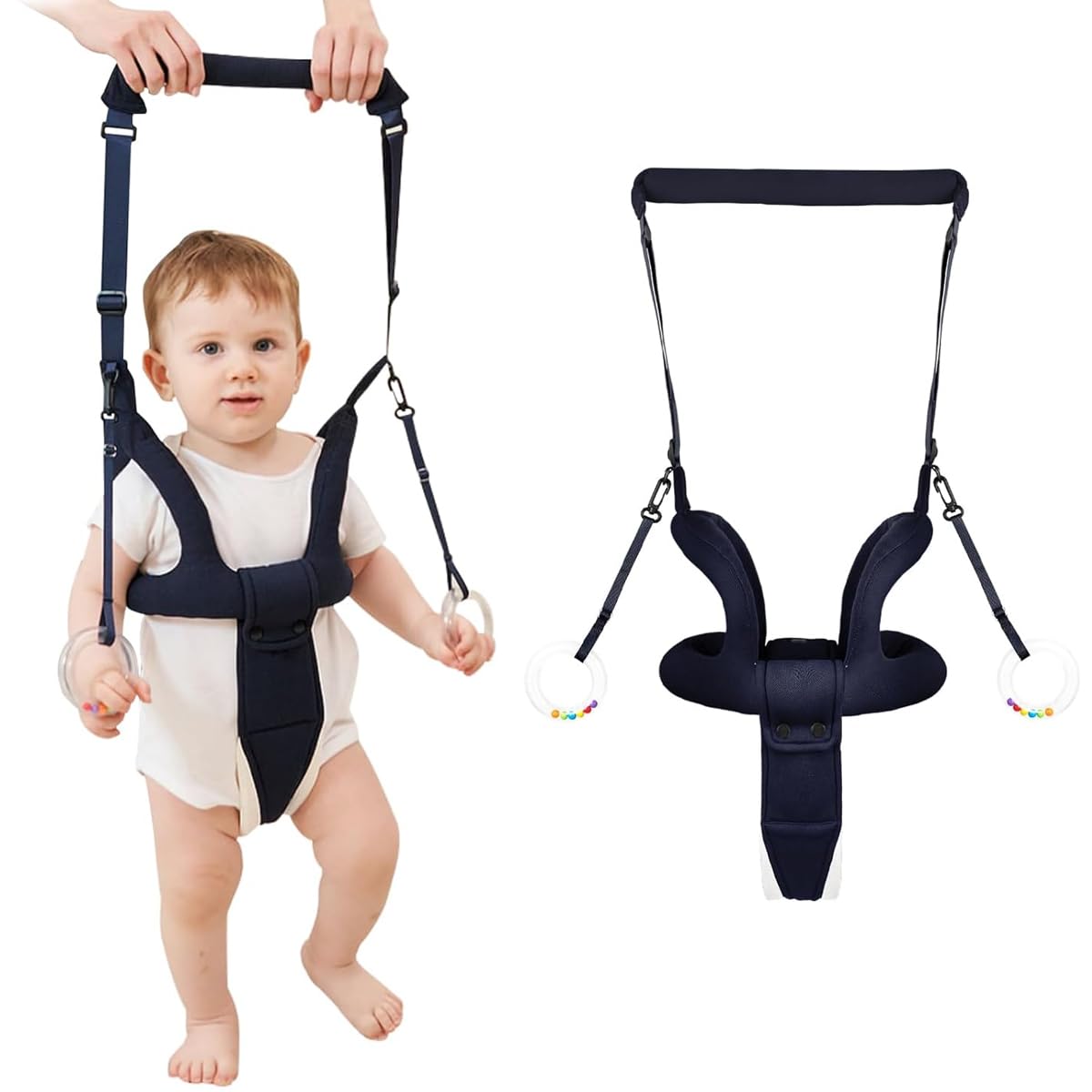 

MAQKON Baby Walking Baby Detachable Toddler Walking Walking Walker Prevents Loss and for Toddlers and Children Harness, Safety, Harness, Aid, темно-синий
