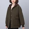 Women's Winter 2024 Hooded Cotton Coat - Loose, Plus Size, Casual Warm Jacket for Middle-aged & Elderly Moms