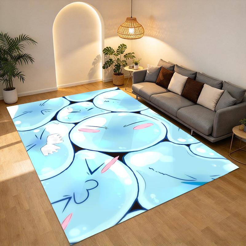 Blue Faces Living Room Nonslip Area Rug Soft Carpet For Bedroom Game Playroom Sofa Office Home Decor Doormat Christmas Gift C9302757