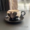 Narcissus Ceramic Coffee Cup & Saucer Set