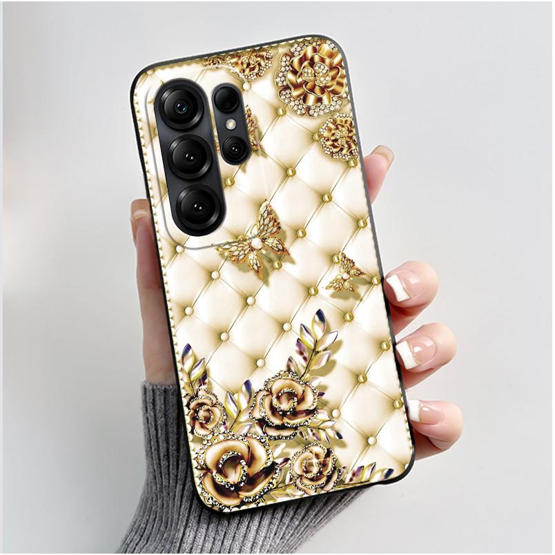 Anti-scratch Phone Case For Doogee Note 56X/56X Pro Casing Soft Silicone Beautiful Brightly Colored Sunflowe Pattern Black Cover