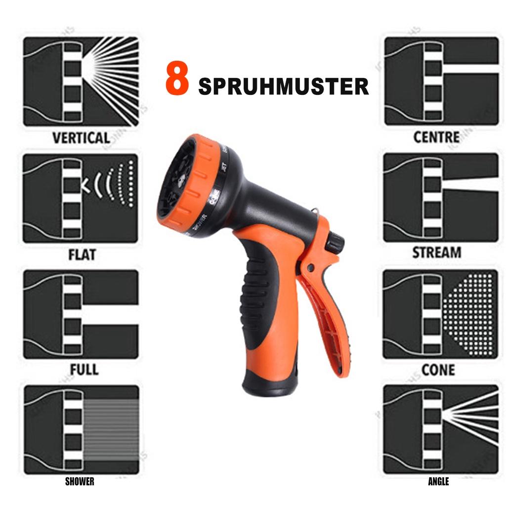 Nová 25ft-100ft Hadice Rozšiřitelná Magická Flexibilní Vodní Hadice Plastové Hadice Potrubí S Rozprašovacími Pistolemi Pro Zalévání Zahrady