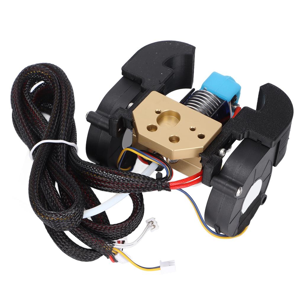 All Metal V6 Hotend Good Heat Dissipation Install Replace Easily Wide Compatibility 3D Printer Accessories with 3 Fans