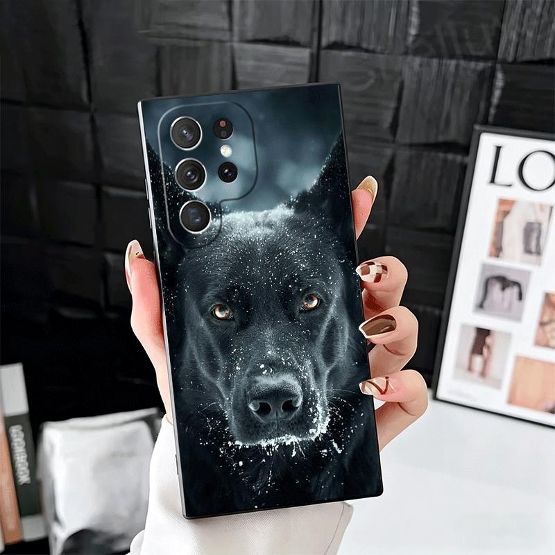 German Shepherd Dog Soft Phone Case for Samsung Galaxy S26 S25 Edge S24 Ultra S23 Plus S22 S21 FE S20 Black Cover Back Shell