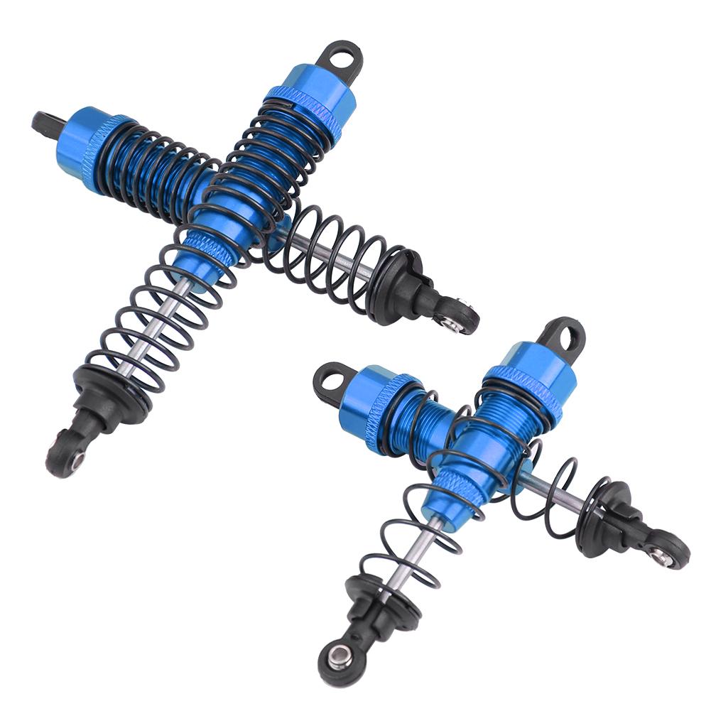 4pcs RC Car 90-108mm Aluminium for FS 53633 51805 51806 1:10 Truck (Black)