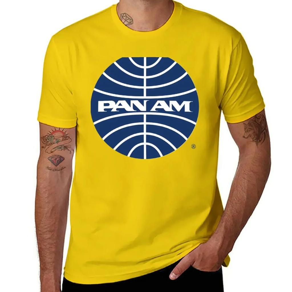 Pan Am Mid 1950s Globe Inverted T-Shirt Animal Prinfor Boys Shirts Graphic Tees Mens T Shirt Graphic