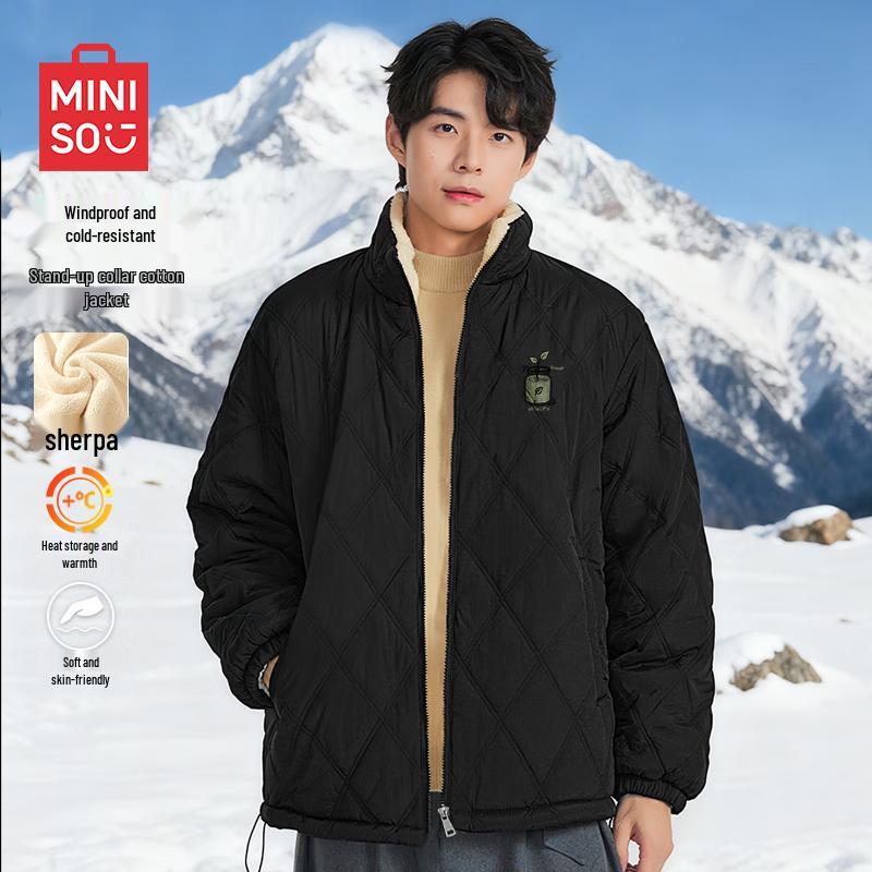 

MINISO Men s Premium Warm Maillard Style Padded Jacket 2XL