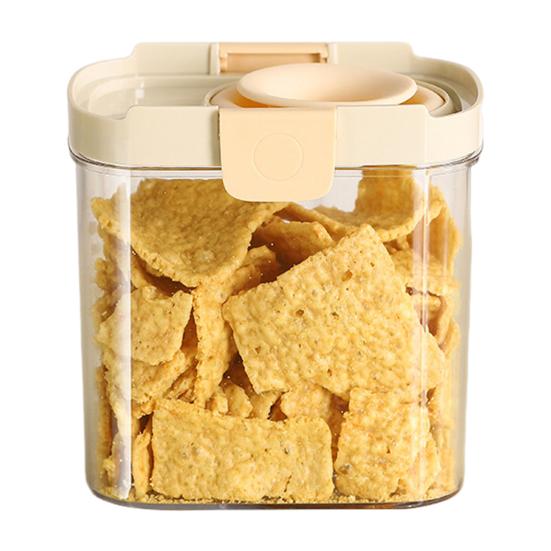 

Герметичная банка для хранения, органайзер для хлопьев, не содержит БФА, большая вместимость, прозрачный дизайн, банка для хранения сухих продуктов, муки, сахара M