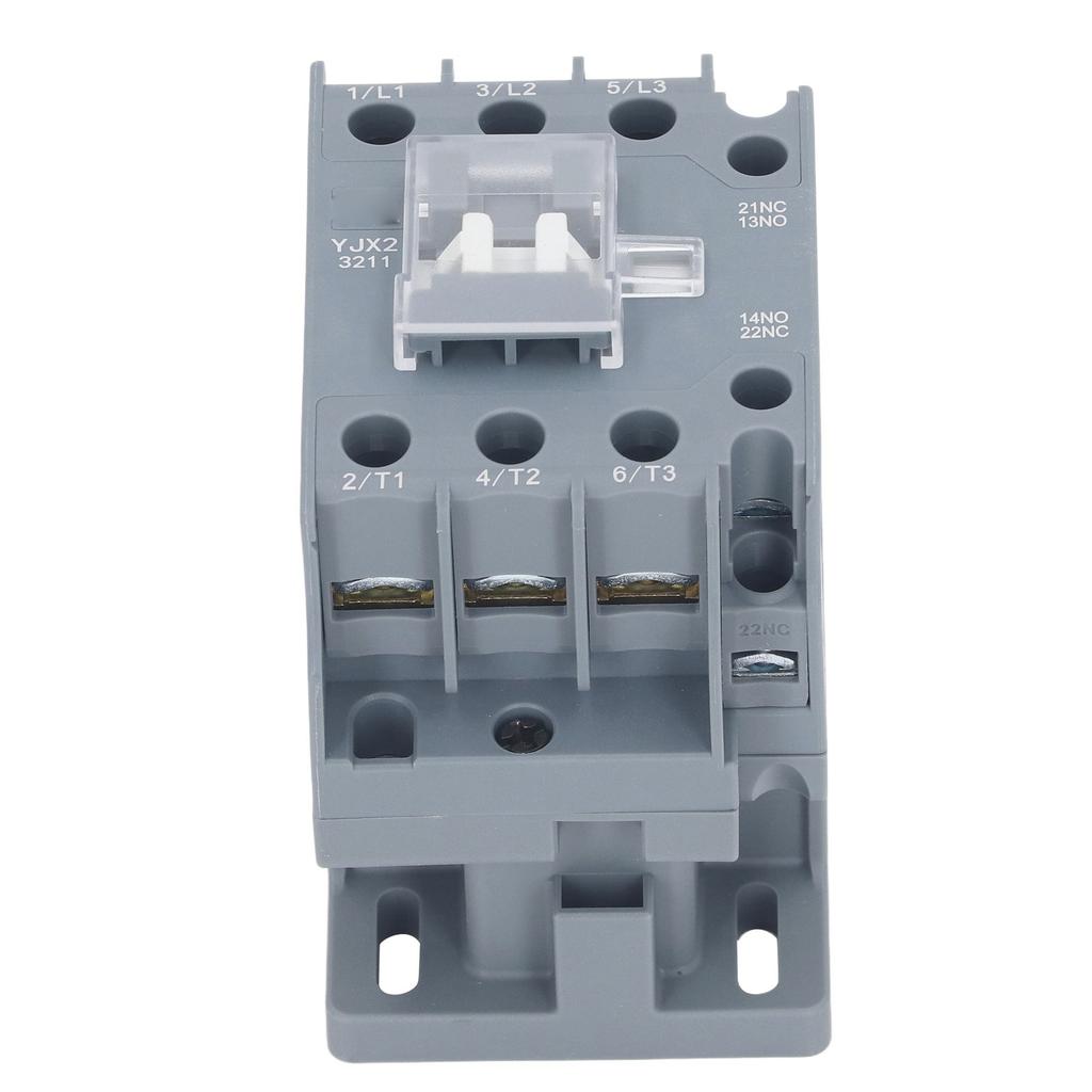 AC Contactor Copper Coil 3 Phase 1 NO 1 NC Silver Contact Circuit Switch Controller 32A 220V