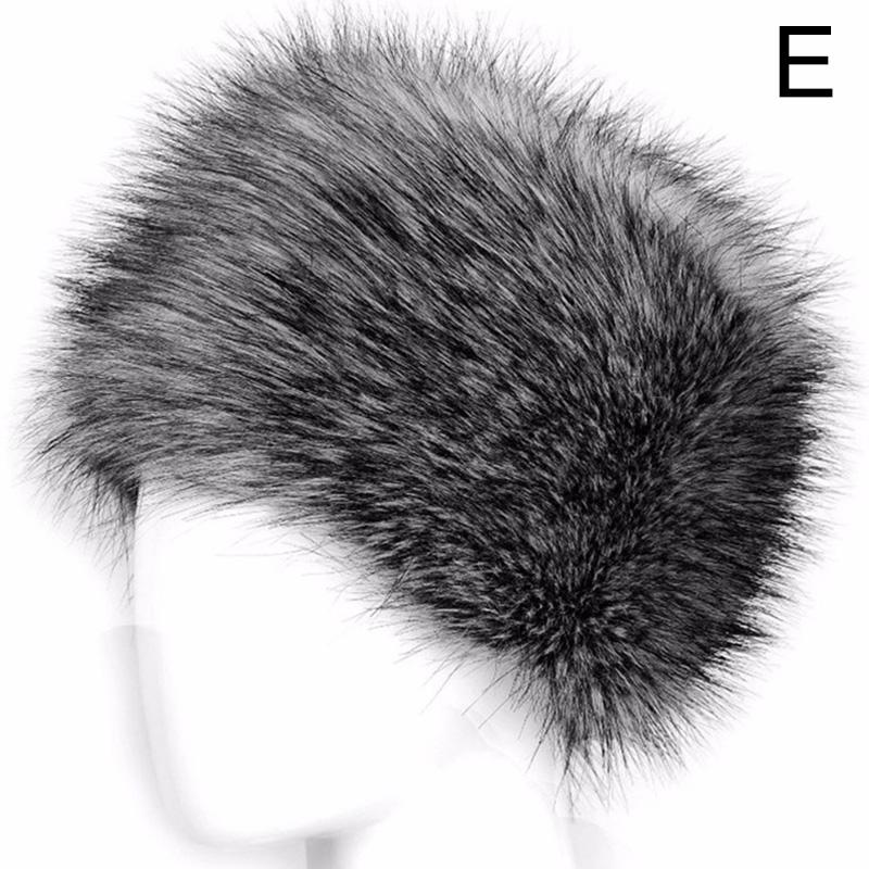 Women Cap Faux Fur Hat Cycling Windproof Thick Fluffy Warm Winter Ski Hats Outdoor Hiking Soft