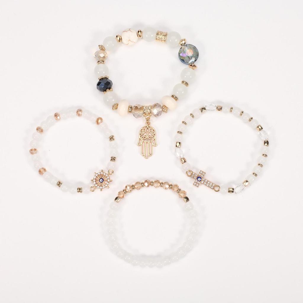 Bohemian Multilayer Hand-Palm Eye Cross Bracelet