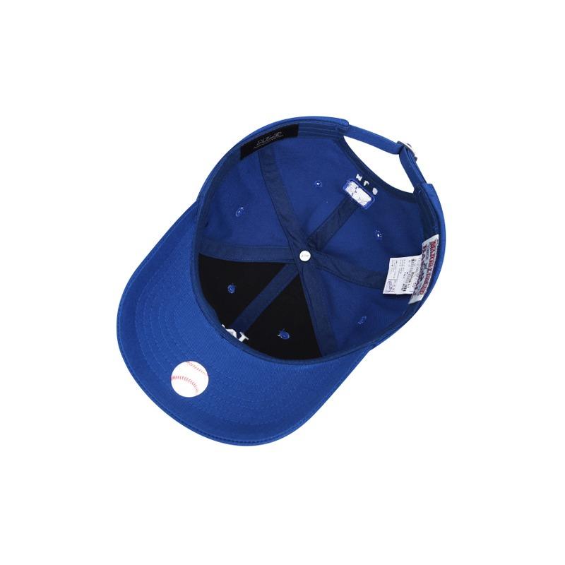 MLB Solid color letter embroidery, cotton baseball cap, same style for men and women, couple style, multi-color Blue/07U F