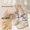 Sommer-Lolita-Socken für Mädchen im koreanischen Stil mit Spitze und Schleife, Prinzessinnen-Socken