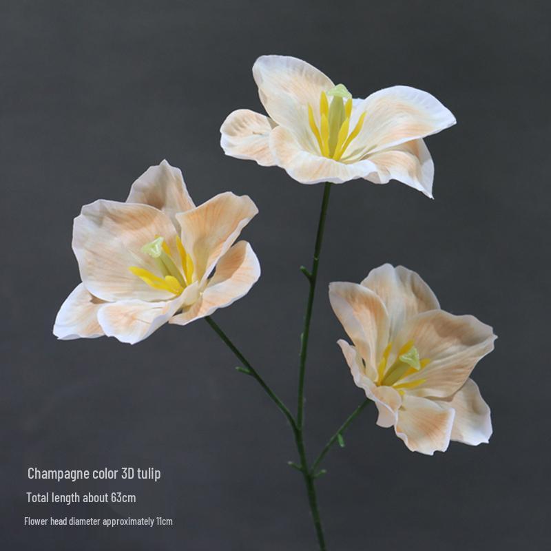 3D Flip Silk Tulip Wedding Decoration & Floral Art Background