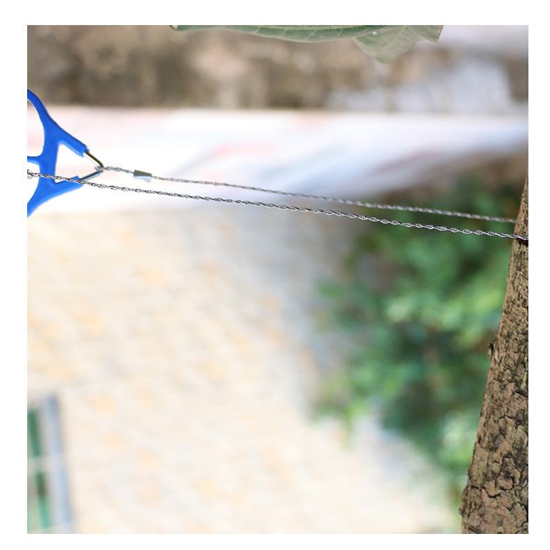 Drátová pila z nerezové oceli Řezací lano Řetězové vybavení pro nouzové cestování Kempování Turistika Outdoor Survive Tool