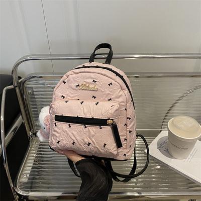 Premium Schleifen-Rucksack Damen neue Mode Reisetasche kleiner Rucksack Student lässiger Schulrucksack