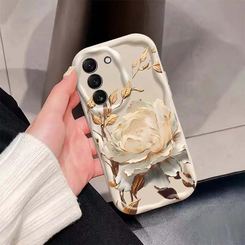 Handyhülle Für Infinix Note 50 Pro 30 40 GT 30 Pro Hot 50 Pro 40i Smart 10 Plus 9 8 Blumen Goldene Lotus Blume TPU Hülle Silikon