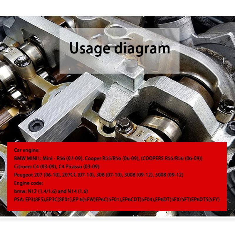 Engine camshaft timing Fit For BMW MINI N12 N14 N16 R55 R56 1.4 1.6 Citroen C4 Peugeot 207 308, engine timing tool