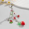 Y2K Sweet Strawberry Keychain Tassel Phone Strap Keyring Key Holder Girly Bag Hanging Decoration Key Accessories