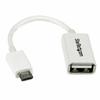 Startech-Micro USB To USB Cable Startech UUSBOTGW White