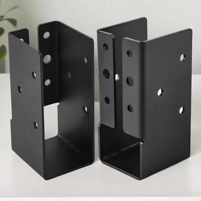 Suport Grindă 2X4 Balustradă Punte Conectori Ascunși Suporturi Grindă Grele Set de 2 Prelucrare Lemn Suport Grindă Pentru Pergolă Mână Curentă